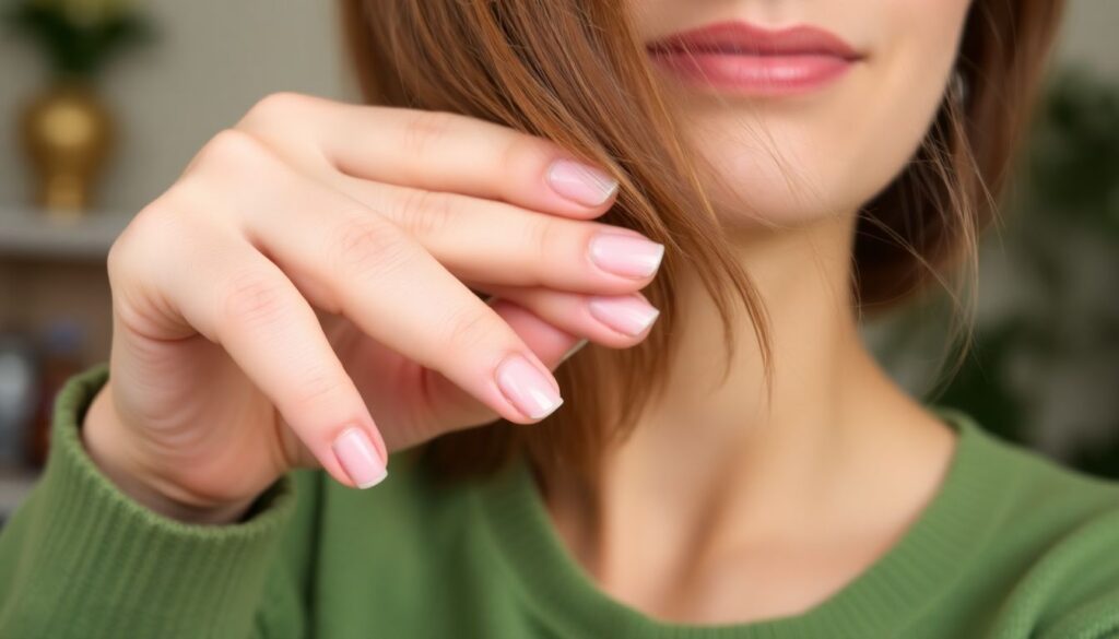 Снижение ломких ногтей и волос во время менопаузы - иллюстрация