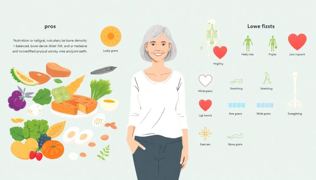 Питание для здоровья костей и суставов в пременопаузе и менопаузе - иллюстрация