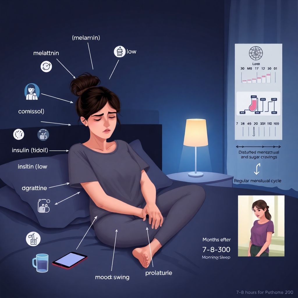 Сон и гормоны: как нехватка сна влияет на цикл, вес и настроение