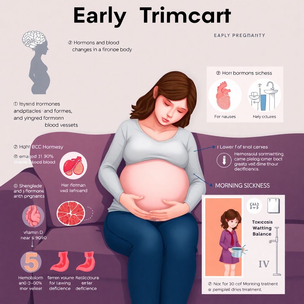 Токсикоз, усталость и бессонница в первом триместре: научно обоснованная помощь