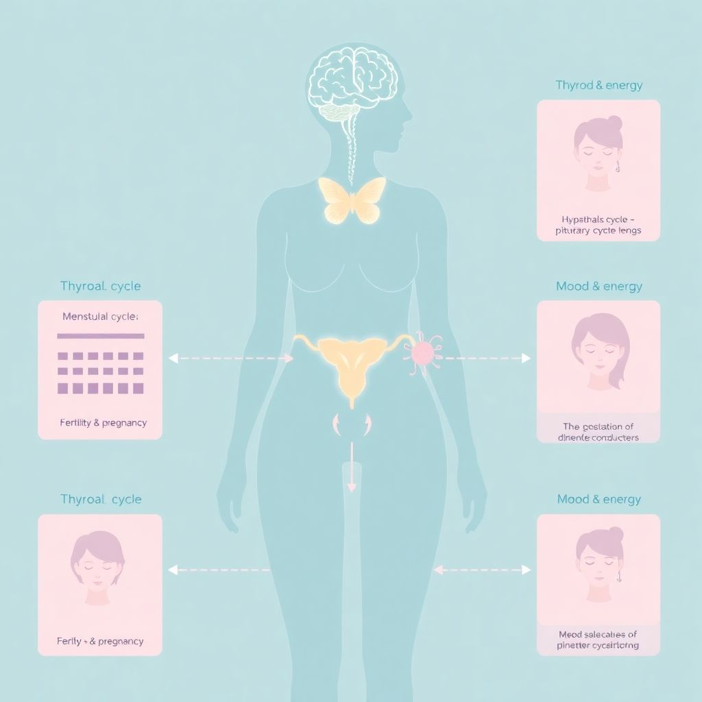 Щитовидная железа и женские гормоны: влияние на цикл, беременность и настроение
