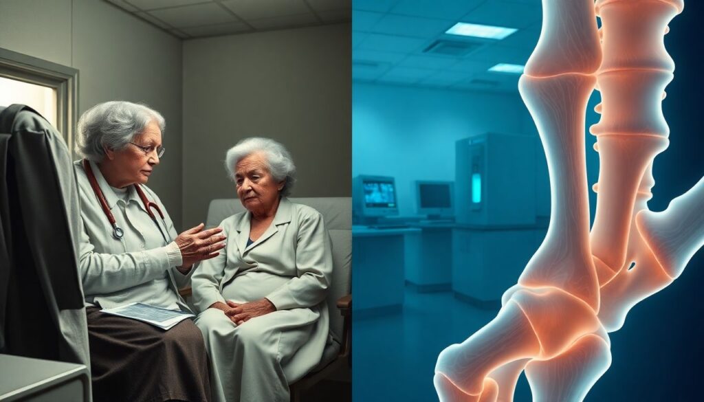 Остеопороз у женщин: как предотвратить потерю костной массы до и после менопаузы - иллюстрация