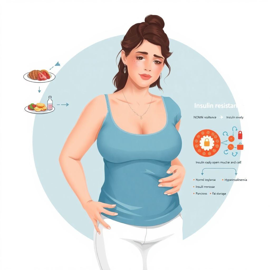 Инсулинорезистентность и женское здоровье: лишний вес, акне, бесплодие