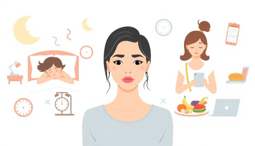 Эмоциональные качели через призму гормонов: эстроген, прогестерон, кортизол и настроение - иллюстрация